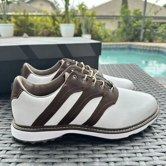 Adidas MC Z-Traxion White/Brown Golf Men's Shoes IG0910