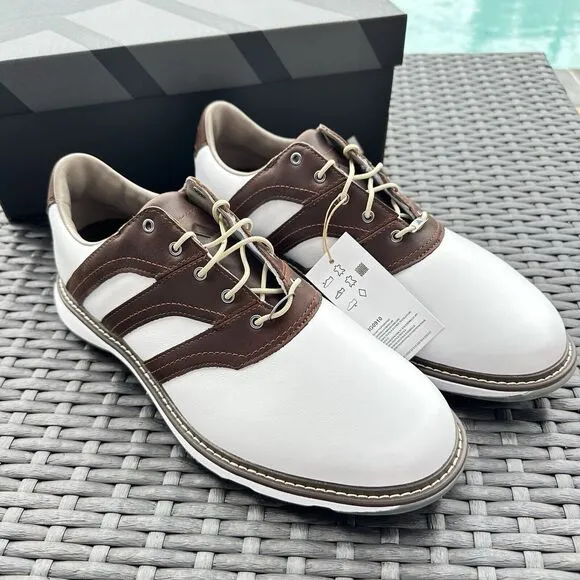Adidas MC Z-Traxion White/Brown Golf Men's Shoes IG0910
