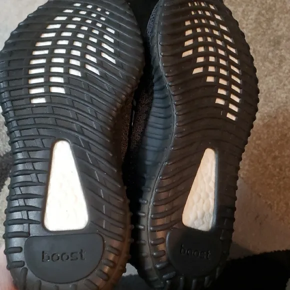 Adidas Men's Black Yeezy Boost 350 V2 Sneakers