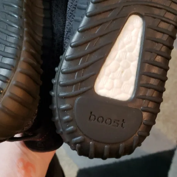 Adidas Men's Black Yeezy Boost 350 V2 Sneakers