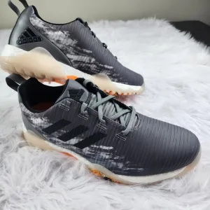 Adidas Men's Size 11.5 CODECHAOS Golf Shoes In Grey, Orange, and Black NWT