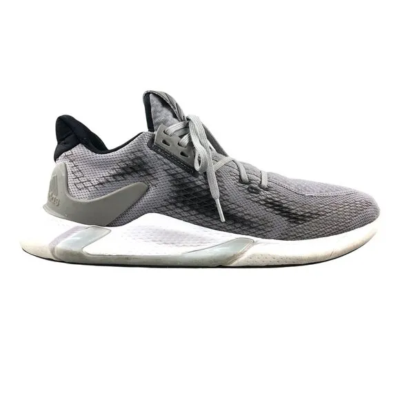 Adidas Men's Size 13 Edge XT Dove Grey Core Black Cloud White Running Sneakers