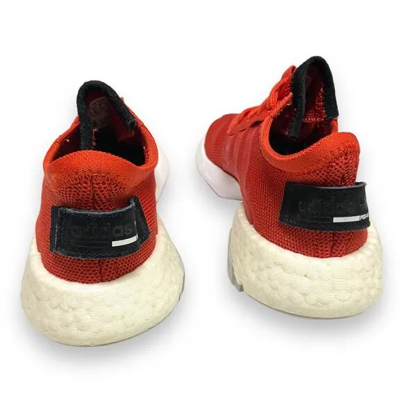 Adidas Mens Sneakers Sz 6 Red POD-S3.1 Lace Up Mesh Shoes Boost NEW