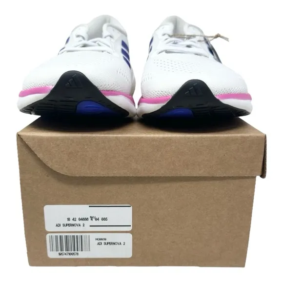 Adidas Men’s Supernova 2 HQ9939 White/Blue/Pink Size 8.5