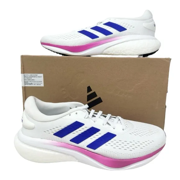 Adidas Men’s Supernova 2 HQ9939 White/Blue/Pink Size 8