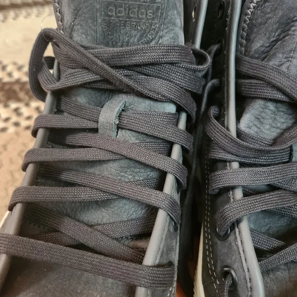 Adidas Nizza Gray Leather Sneakers