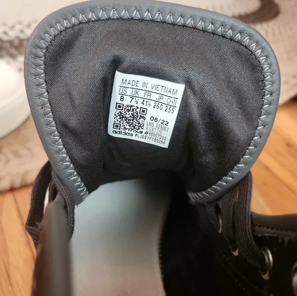 Adidas Nizza Gray Leather Sneakers