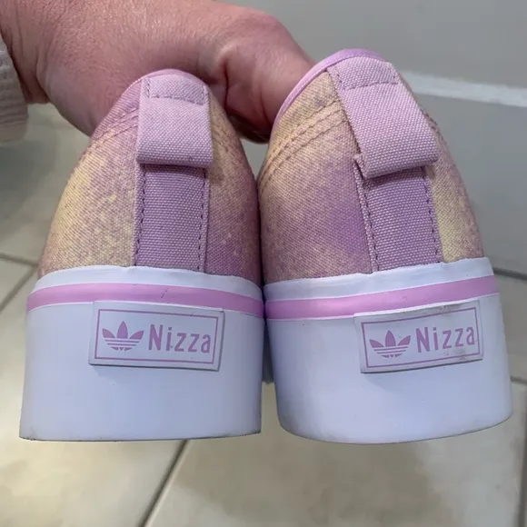 Adidas | Nizza lilac bliss platform shoes size 8