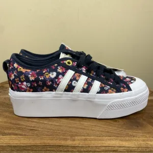 Adidas Nizza Platform Her Studio London Womens Blue Floral Size 7 Platform Shoes