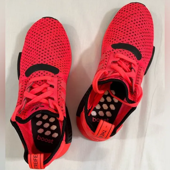 Adidas NMD R1 Boost Trainers/Running Shoes - Men’s 7.5 - Signal Pink