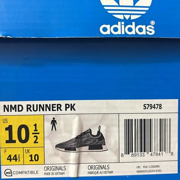 Adidas NMD Runner PK Shoes in Glitch Camo, Size 10 1/2
