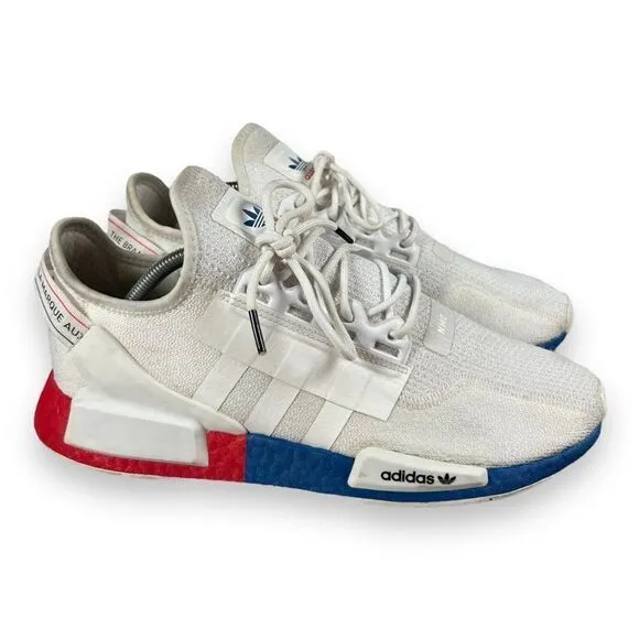 Adidas NMD_R1 V2 'White Lush Red Blue' FX4148 Men's 11