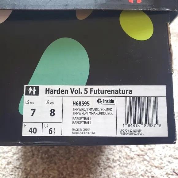 Adidas Originals Harden Vol. 5 Futurenatural Shoes Size 7