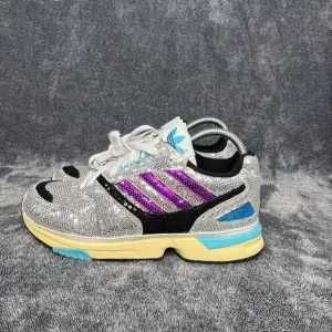 Adidas Originals ZX 4000 Sequin Sneakers Women's Size 8 Silver
