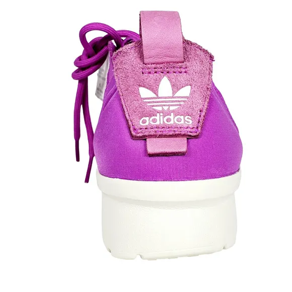 adidas Originals ZX Flux ADV Virtue W Running Shoes Size 9.5 Shock Purple/White