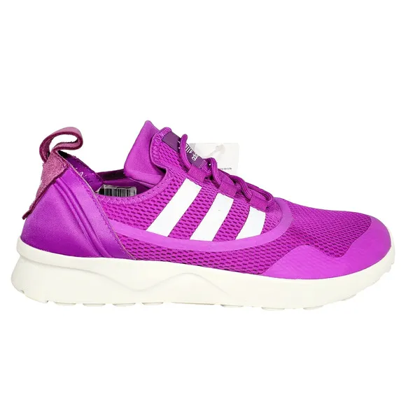 adidas Originals ZX Flux ADV Virtue W Running Shoes Size 9.5 Shock Purple/White
