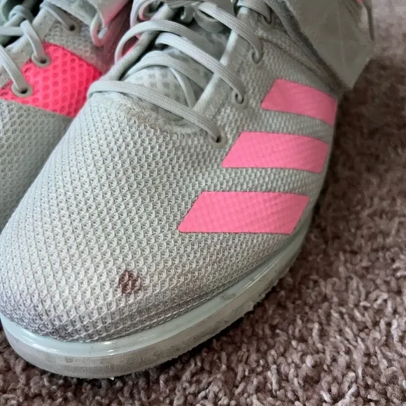 Adidas Pink/ Green Powerlift 5 Weightlifting Sneakers Mens 11 Women’s 12