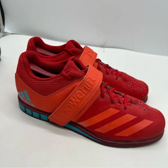 Adidas Powerlift 3.1 Mens 12 Weightlifting Shoes Sneakers Gym Hook &amp; Loop BA8016
