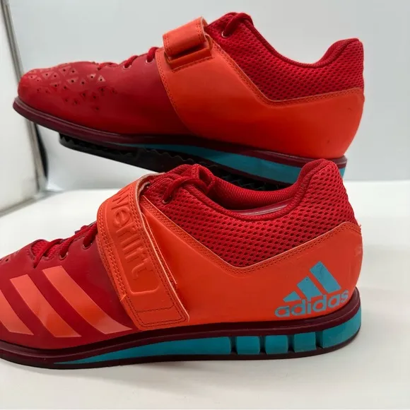 Adidas Powerlift 3.1 Mens 12 Weightlifting Shoes Sneakers Gym Hook &amp; Loop BA8016