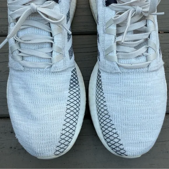 Adidas PureBoost Go J Non Dyed Grey and White shoes size 11