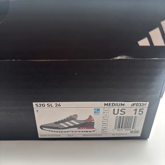 Adidas S2G 24 Spikeless Golf  (IF0340) Mens SZ 15 - NIB