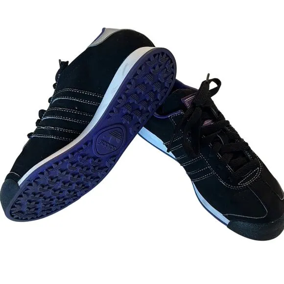 Adidas Shoes Purple Black Somoa Sneakers Youth Size 4.5
