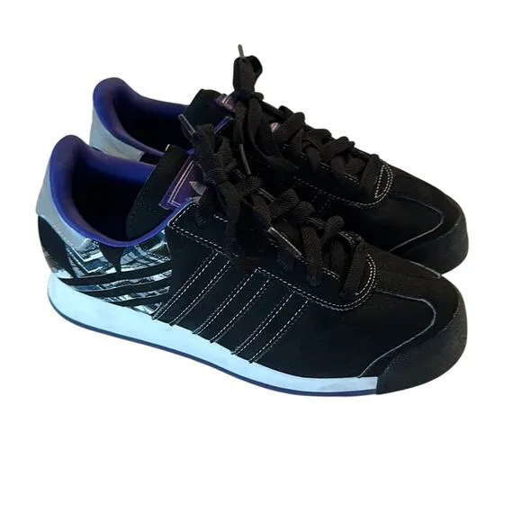 Adidas Shoes Purple Black Somoa Sneakers Youth Size 4.5