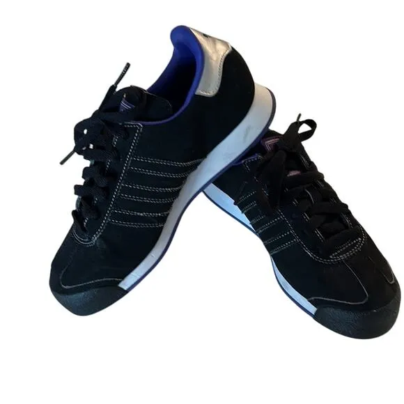 Adidas Shoes Purple Black Somoa Sneakers Youth Size 4.5