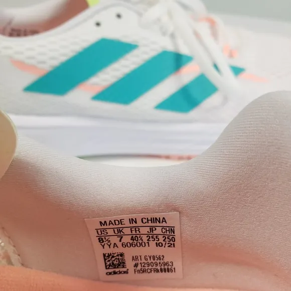 Adidas SL20.3 Women's White Mint Rush Training Running Sneakers Size 8.5