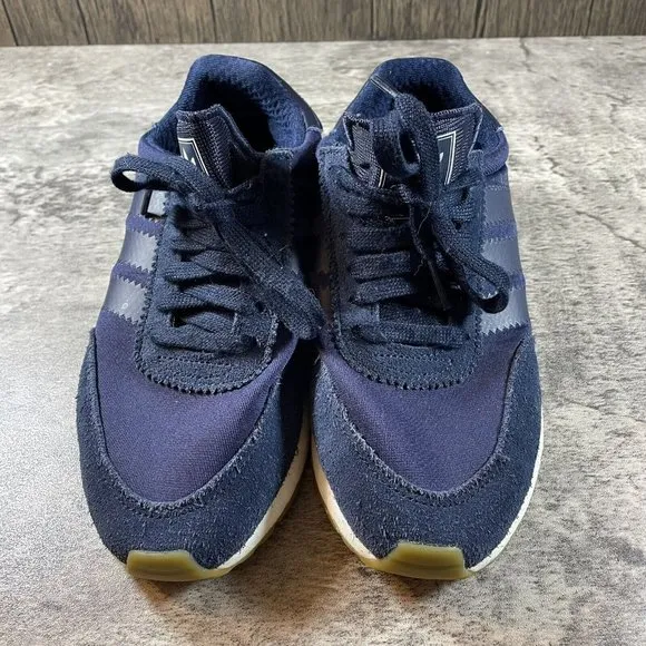 ADIDAS Sneakers Iniki Runner I-5923 Navy Blue/Gum Running Shoes D97347 Size 4.5