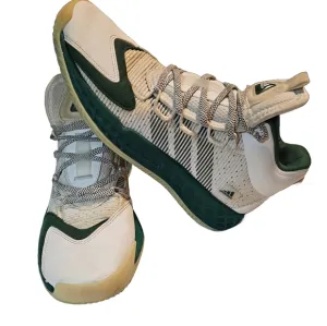 Adidas Sneakers Pro Boost Mid Basketball Shoes Men's Size 8 White Green VGUC-EUC