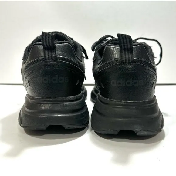 Adidas Strutter Lace Up Black Sneakers Shoes