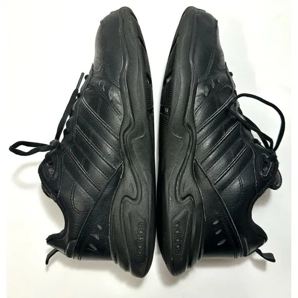 Adidas Strutter Lace Up Black Sneakers Shoes