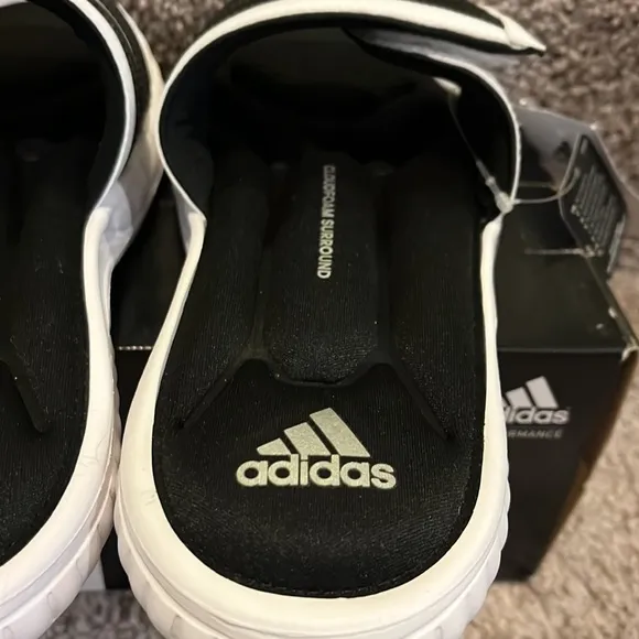 Adidas Superstar 3G Slides Sandals Shoes new white black G61951 Mens Size 7