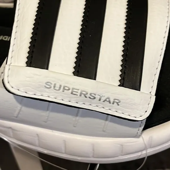Adidas Superstar 3G Slides Sandals Shoes new white black G61951 Mens Size 7