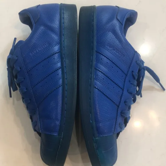 Adidas Superstar blue Leather Excellent Condition shoes size 10 men's classic