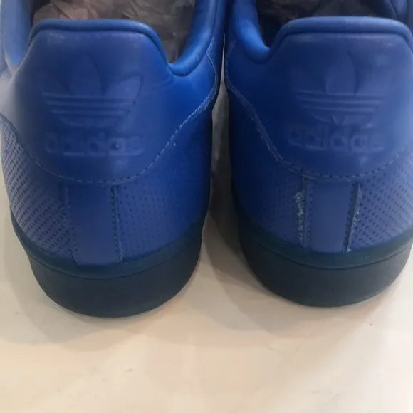 Adidas Superstar blue Leather Excellent Condition shoes size 10 men's classic