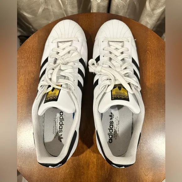 Adidas Superstar Men’s White Sneaker Hardshell Sneakers / Shoes Size 13