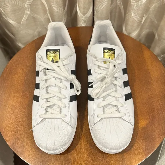 Adidas Superstar Men’s White Sneaker Hardshell Sneakers / Shoes Size 13