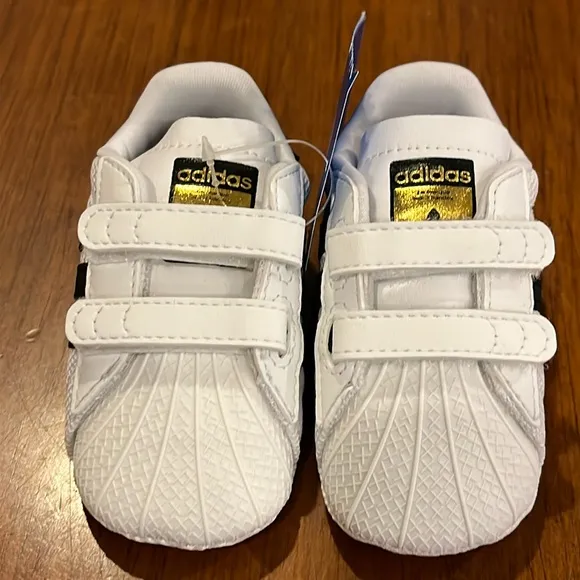 Adidas Superstar Shell Toe Infant Baby Crib Shoes S79916 sneakers Boys Girl Sz 1