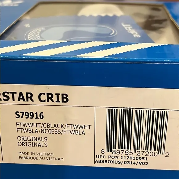Adidas Superstar Shell Toe Infant Baby Crib Shoes S79916 sneakers Boys Girl Sz 1