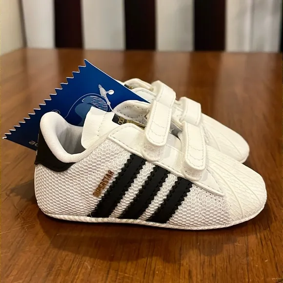 Adidas Superstar Shell Toe Infant Baby Crib Shoes S79916 sneakers Boys Girl Sz 1