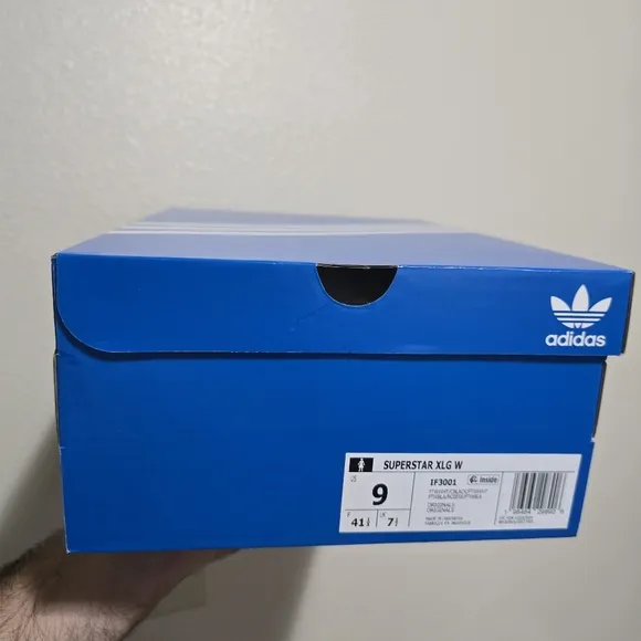 Adidas Superstar XLG IF3001 Sneakers Black White Lifestyle Shoes Women‎ Sz 8.5,9