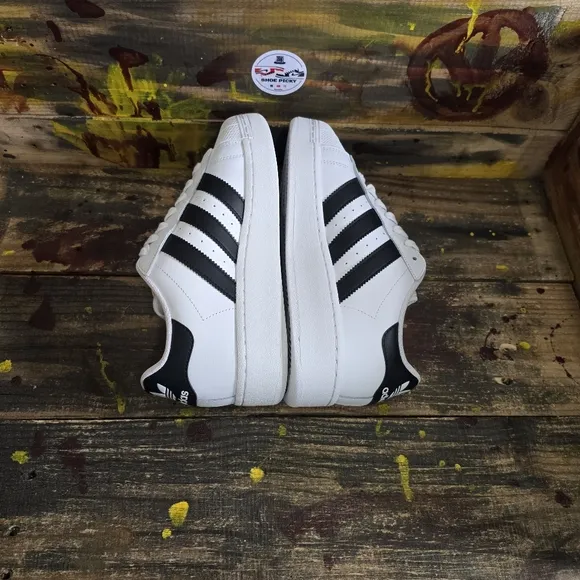 Adidas Superstar XLG IF3001 Sneakers Black White Lifestyle Shoes Women‎ Sz 8.5,9