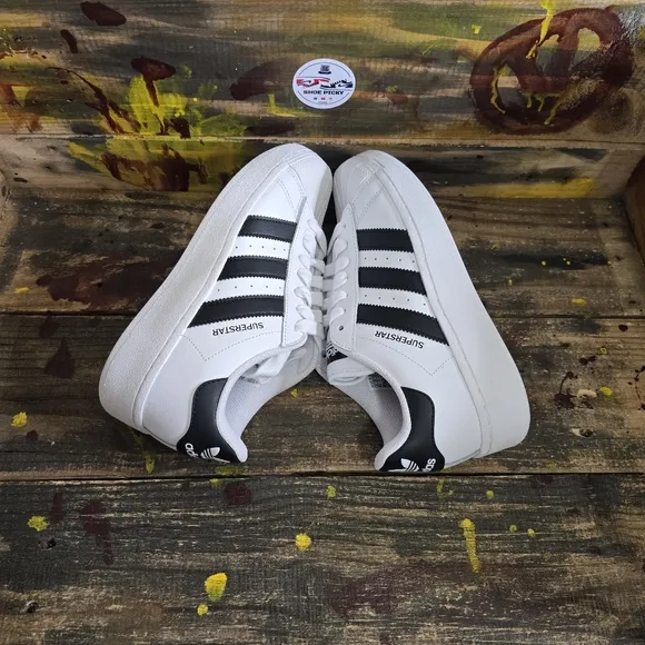 Adidas Superstar XLG IF3001 Sneakers Black White Lifestyle Shoes Women‎ Sz 8.5,9