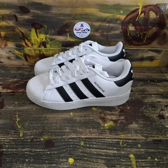 Adidas Superstar XLG IF3001 Sneakers Black White Lifestyle Shoes Women‎ Sz 8.5,9