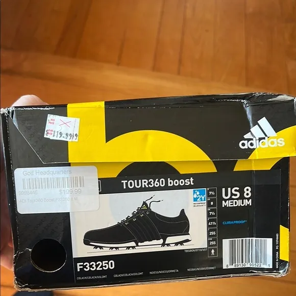 ADIDAS TOUR 360 XT WATERPROOF MENS GOLF SHOES Size 8