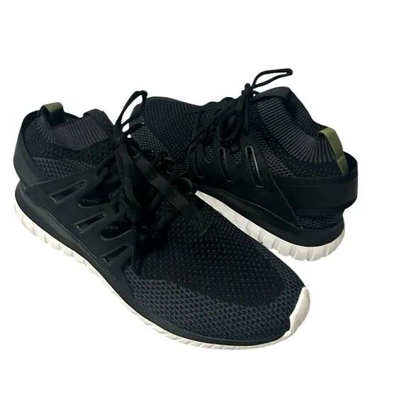 Adidas Tubular Nova Primeknit Mens S74917 Black Running Shoes Sneaker Size 11