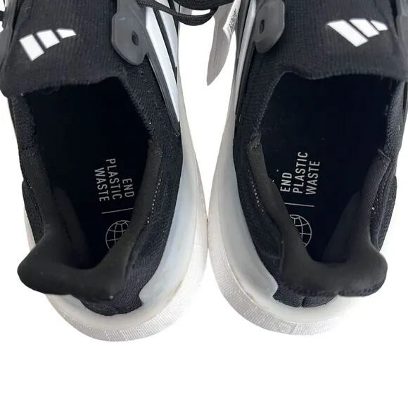 Adidas Ultraboost Light Running Shoes Black White Lace Up Athletic Sneakers