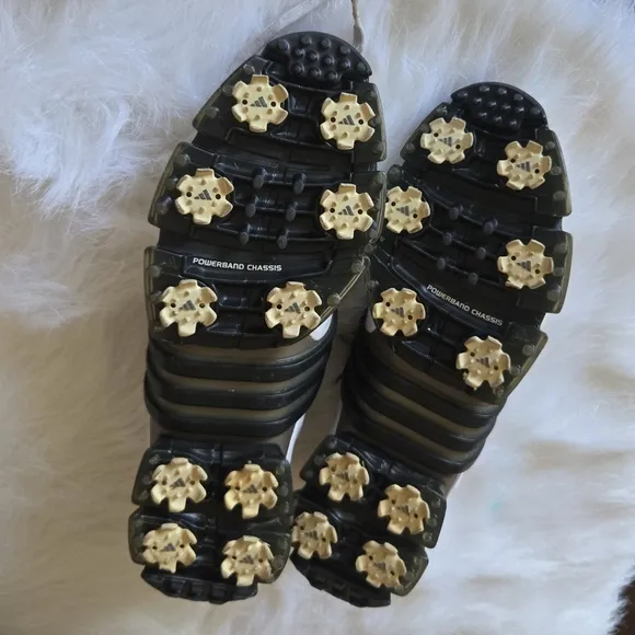 Adidas White and Black Athletic Shoes with Breathable Fabric
